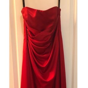 Red formal dress